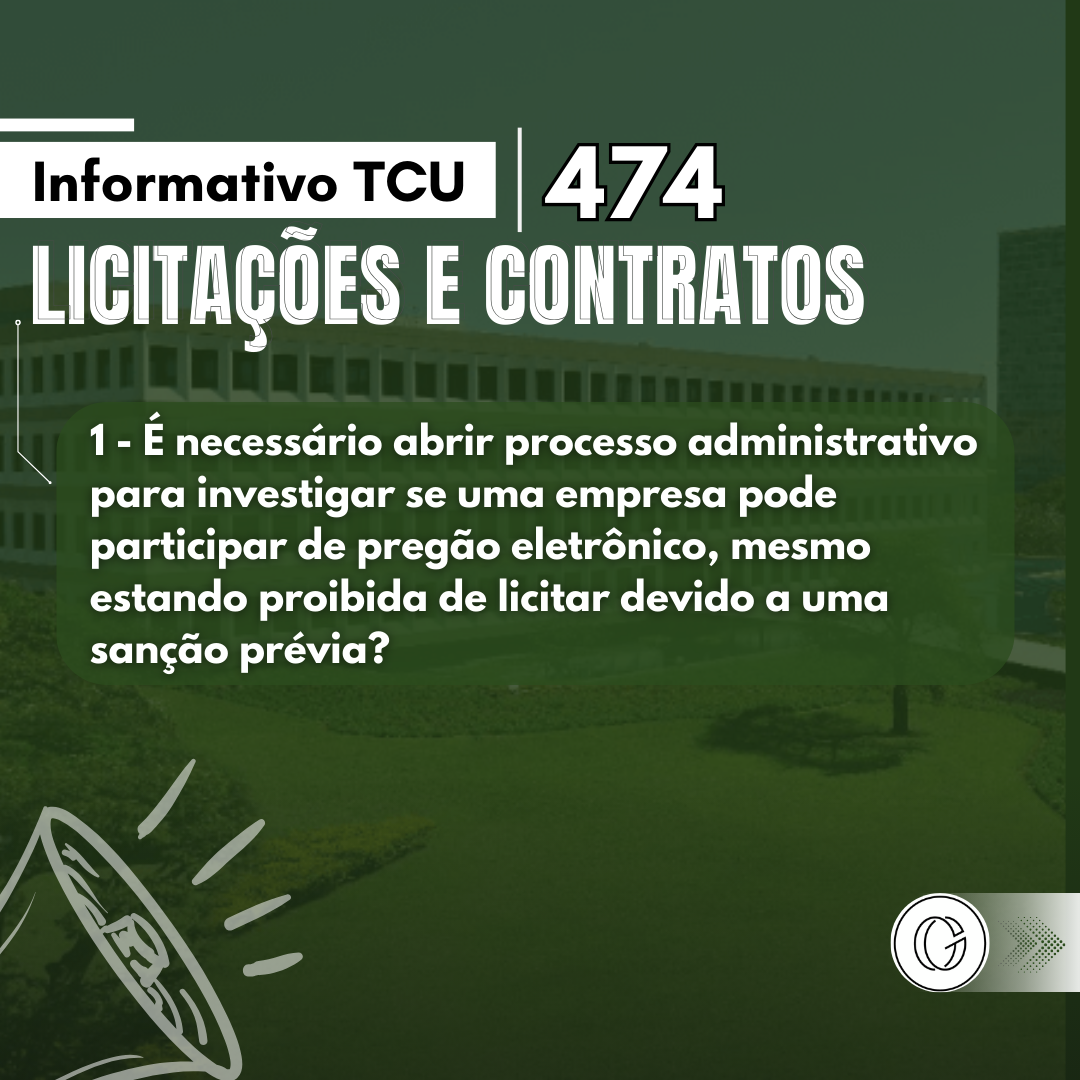 Informativo TCU 474